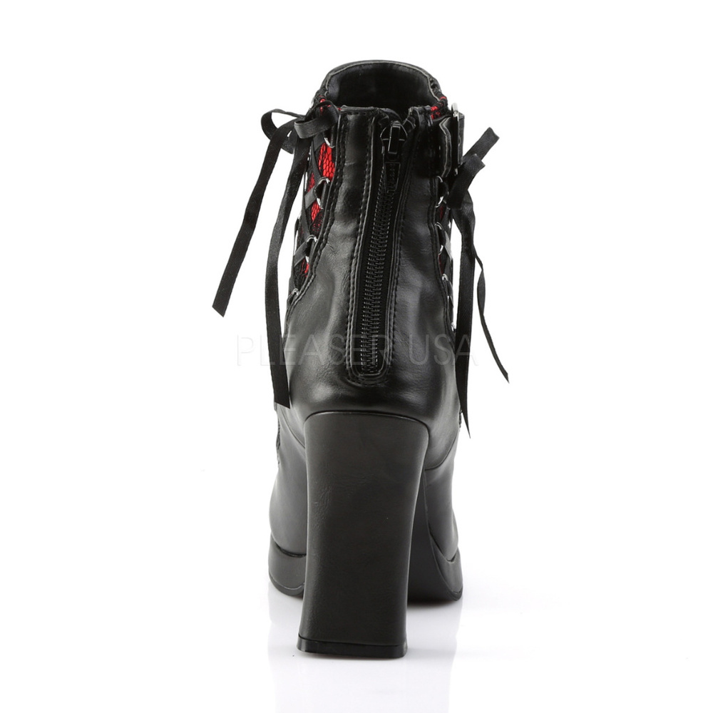 Gothic Platform Lace High Heel Ankle Boots - Picture 5 of 5